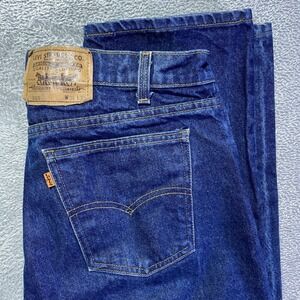 Vtg‎ Levi's 505 Jeans Men's W36 L33 Regular Fit Blue Denim Pants Orange Tab